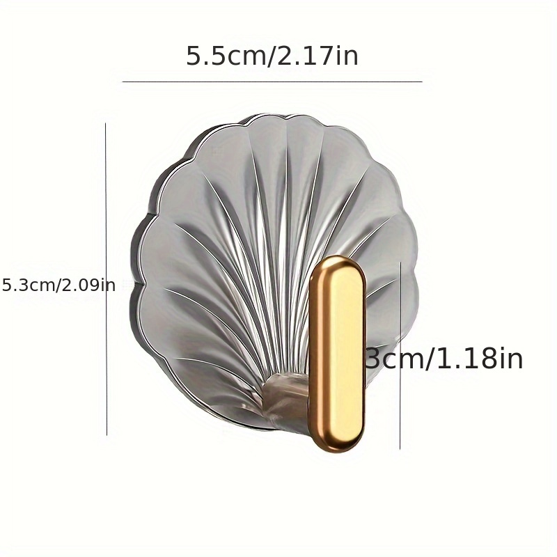 4pcs Luxury Punch-free Wall Hooks Strong Sticky Coat Hanger Rack Clothes Towel Bag Key Kitchen Door Organizer