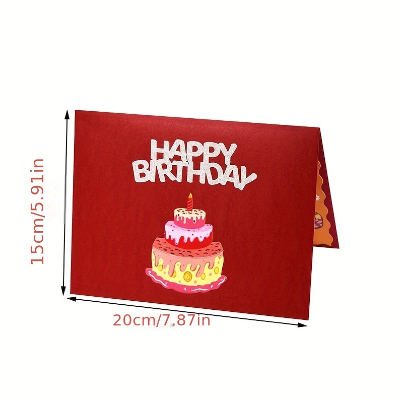 Birthday Cake Tip On 3D Birthday Card | PaperCards.com