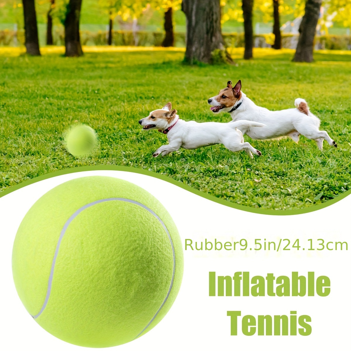 Outdoor Games Toy for Dogs 24CM Big Inflatable Tennis Ball Dog