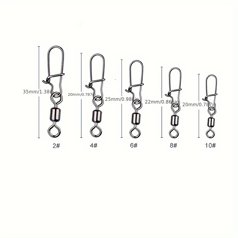 Fishing Swivels With Interlock Pin Connector For Fish Hook - Temu Canada