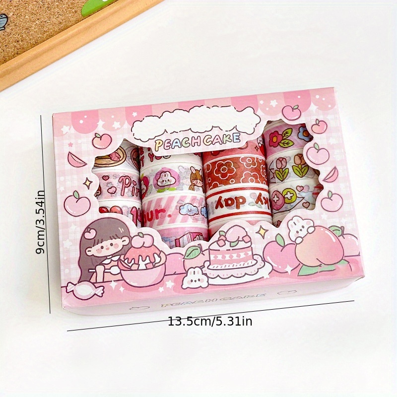 Kawaii Washi Tape Sweet Starburst Cake Masking Tape Cute - Temu