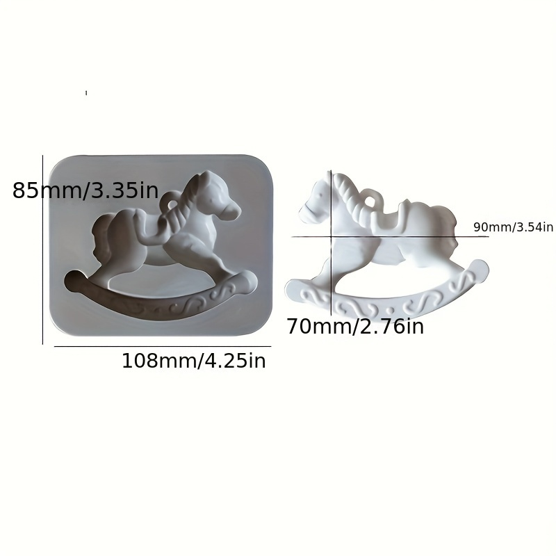 Image of Silicone Molds For Wooden Horses, Resin, Plaster Ornaments, Clay Molds, And Candle Silicone Molds