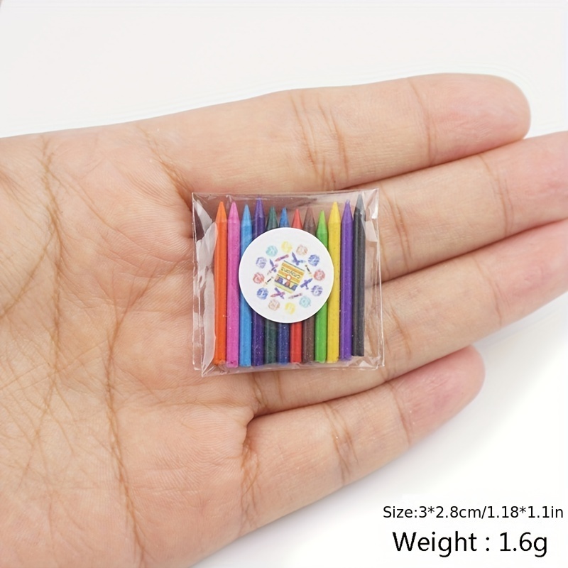 Mini Watercolor Box Crayon Painting Box Studio Scene Decoration