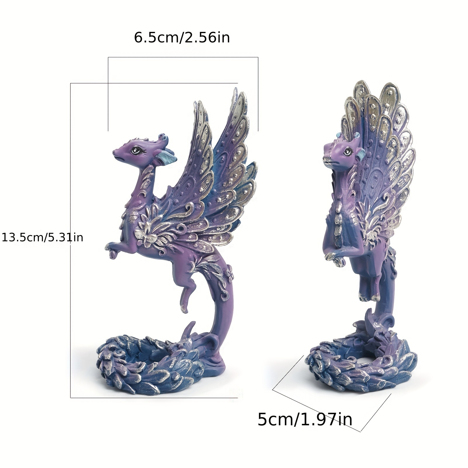 Flying Dragon Ornament Cartoon Dragon Statue Art Craft - Temu