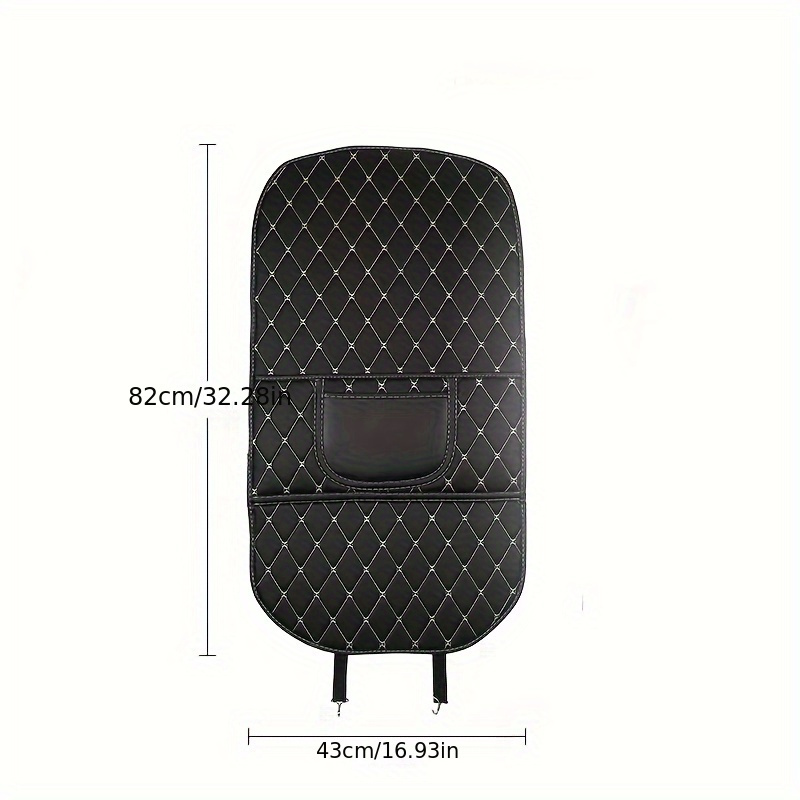 Car Kick Mat, Car Back Storage Bag, Car Seat Protection, Car Seat Back Storage Bag, Storage, Child Safety Seat Cushion, Back Seat Kick Protection Pad, Scratch-resistant, Prevent Damage. details 1