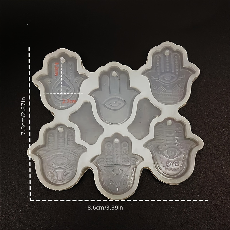 Resin Droplet Mold Palm Ear Drop Collection Jewelry Accessory Silicone Mold Creative Palm Earring Epoxy Resin Mold
