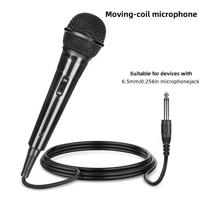 Micrófono inalámbrico karaoke uhf Sistema de micrófonos inalámbricos  profesional karaoke con receptor recargable para escuela iglesia discurso  casa