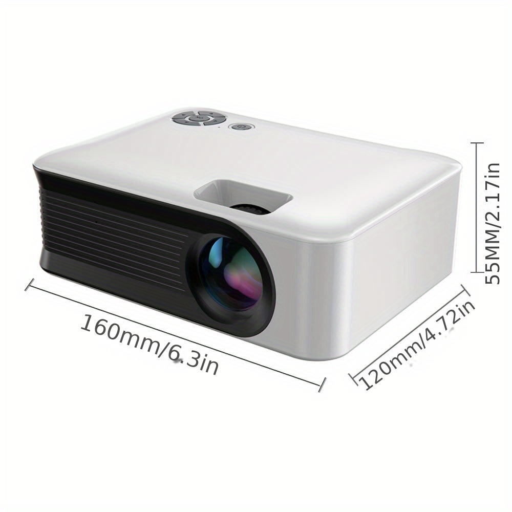   a30c wifi mini projector smart tv portable home theater cinema sync compatible with android ios phone screen beamer led projectors 4k movie no battery details 9