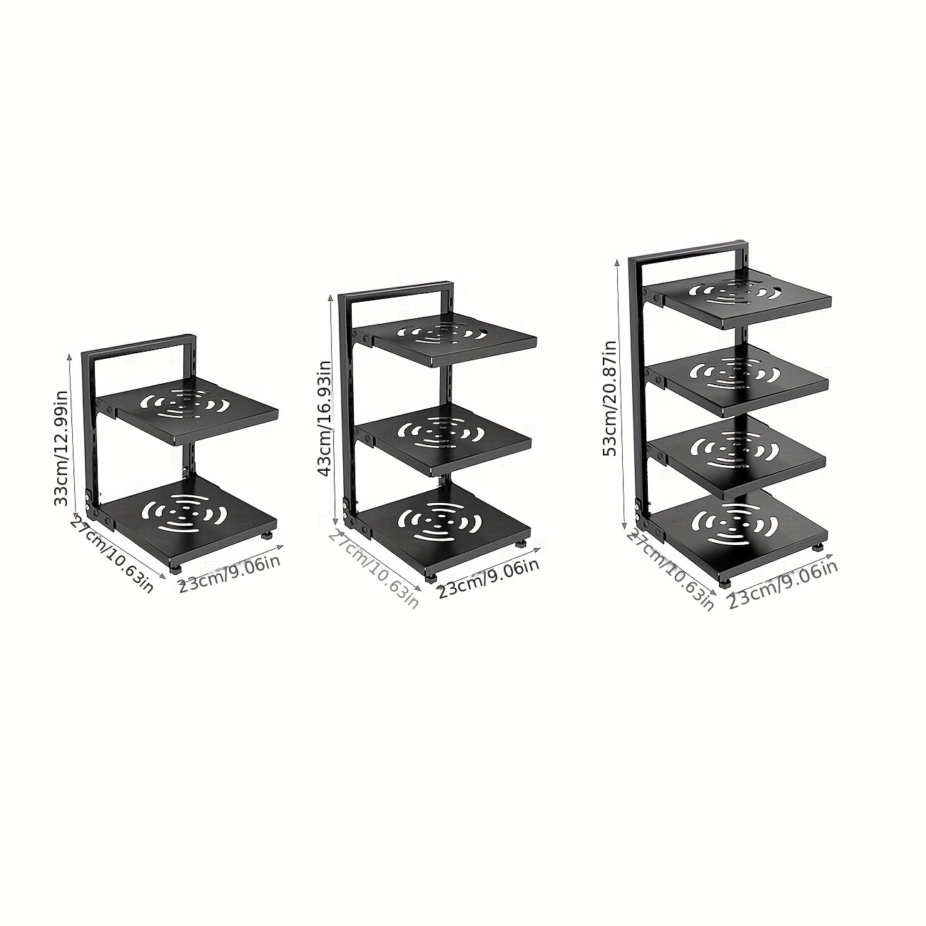 LUMAMU 2 Pack Stackable Corner Shelf Stand, Height Adjustable Cabinet  Corner Rack, Countertop Shelf Organizers for Plates, Dishes, Cabinet &  Pantry