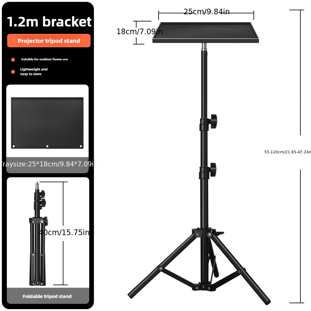 TEMU Multi-functional Adjustable Projector Mount - , Non-slip, Strong Carrying Capacity For Projectors, , Cameras And Cell Phones