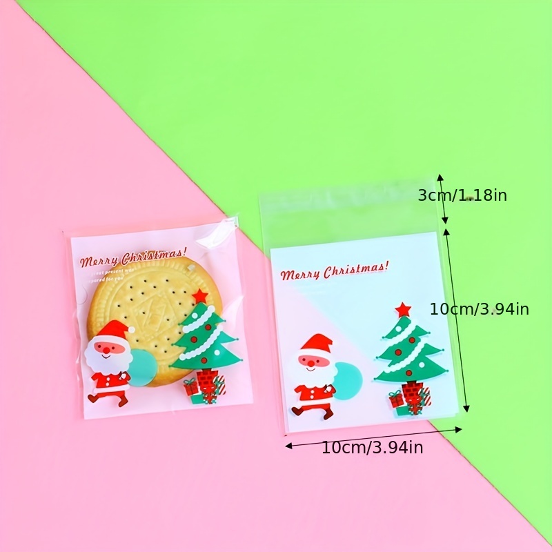 Laser Christmas Zipper Ziplock Bags Snacks Candy Biscuits - Temu