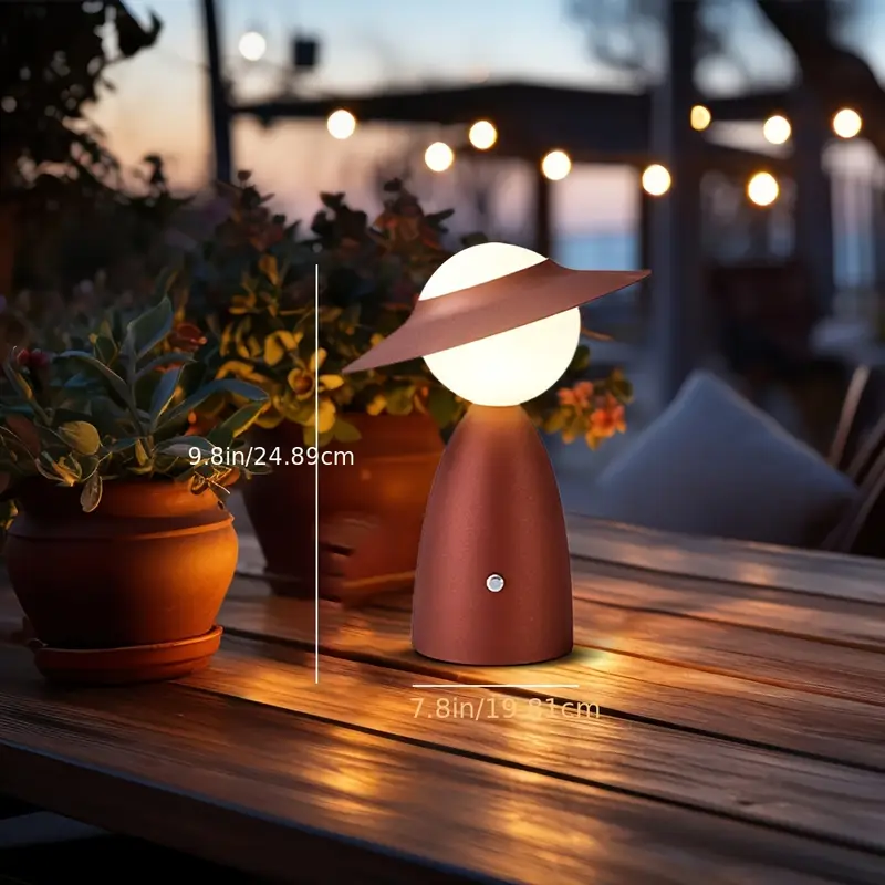 cordless rechargeable table lamps 3 color   dimmable touch lamps battery operated desk lamp portable wireless night light for home funny gifts for men women valentines day birthday details 2