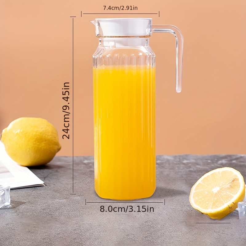 Acrylic Pitcher With Lid, Heavy Duty Heat Resistant Water Pitcher, Drink  Carafe, For Hot And Cold Beverges, Drinkware - Temu