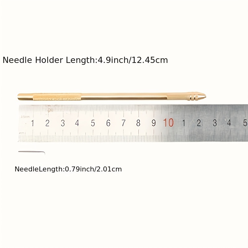 Temu Asian Ventilating Needle for Lace Wig Kit, 1 Wig Needle Holder, 4 Needles (One of Each Size 1-1, 1-2, 2-3 and 3-4), 3 Pcs 4x4 inch Swiss Lace Net