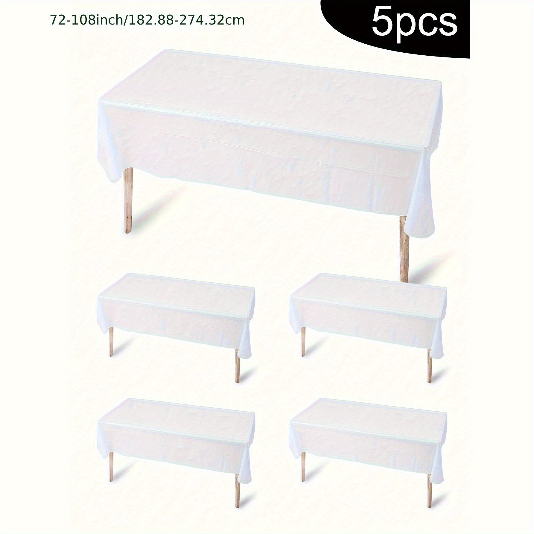 Tovaglia Natalizia Rossa 2 Tovaglie Usa E Getta In Plastica - 137 X 274