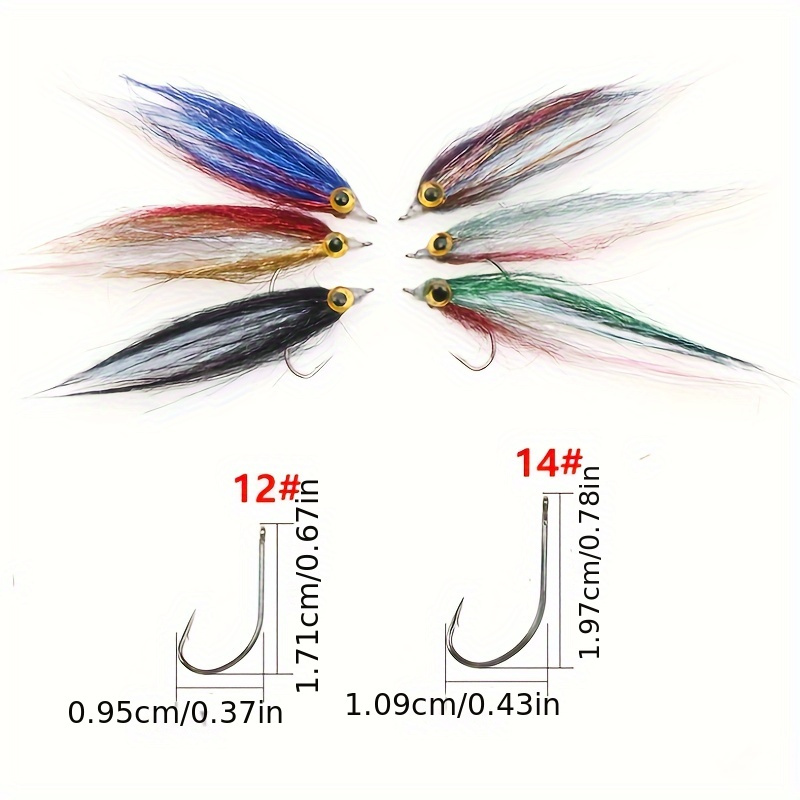 Hand tied Ice Silk Hooks Minnows Fly Bait Artificial Fishing - Temu Canada