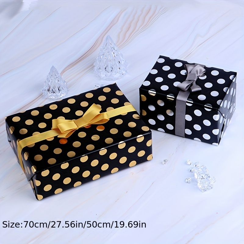 Gold and Black Polka Dots Golden Holiday Dots Holiday Christmas