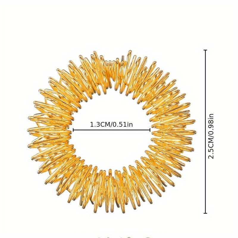 30pcs Mini Spring Finger Massage Ring - 2.49x1