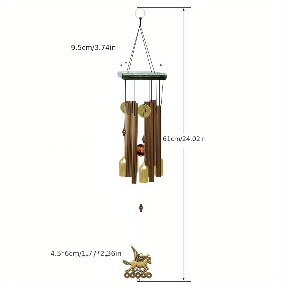 Carillon À Vent Triangulaire En Métal Avec Tête De - Temu Canada