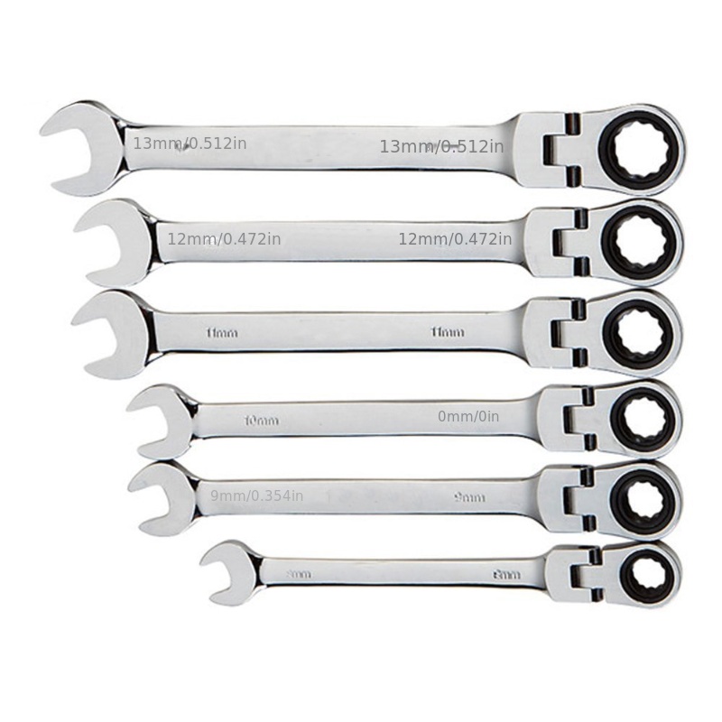 

1pc 10mm- 14mm Combination Ratchet Wrench With Flexible Head, Dual Purpose Ratchet Tool, Ratchet Combination Kit. Automotive Hand Tools