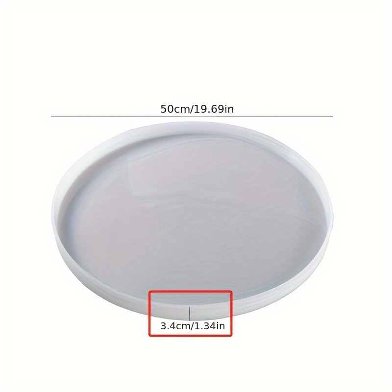 14.1 Inch Resin Table Molds, Round Silicone Resin Tray Mold Suitable for  Epoxy Resin Casting, Resin Service Board, Coasters, Home Decoration, DIY  Art