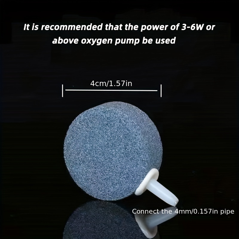 Anself Anself 4cm Piedra de oxígeno oxigenador de acuario de burbuja de  aire aireador de pecer MABOTO Piedra de burbuja