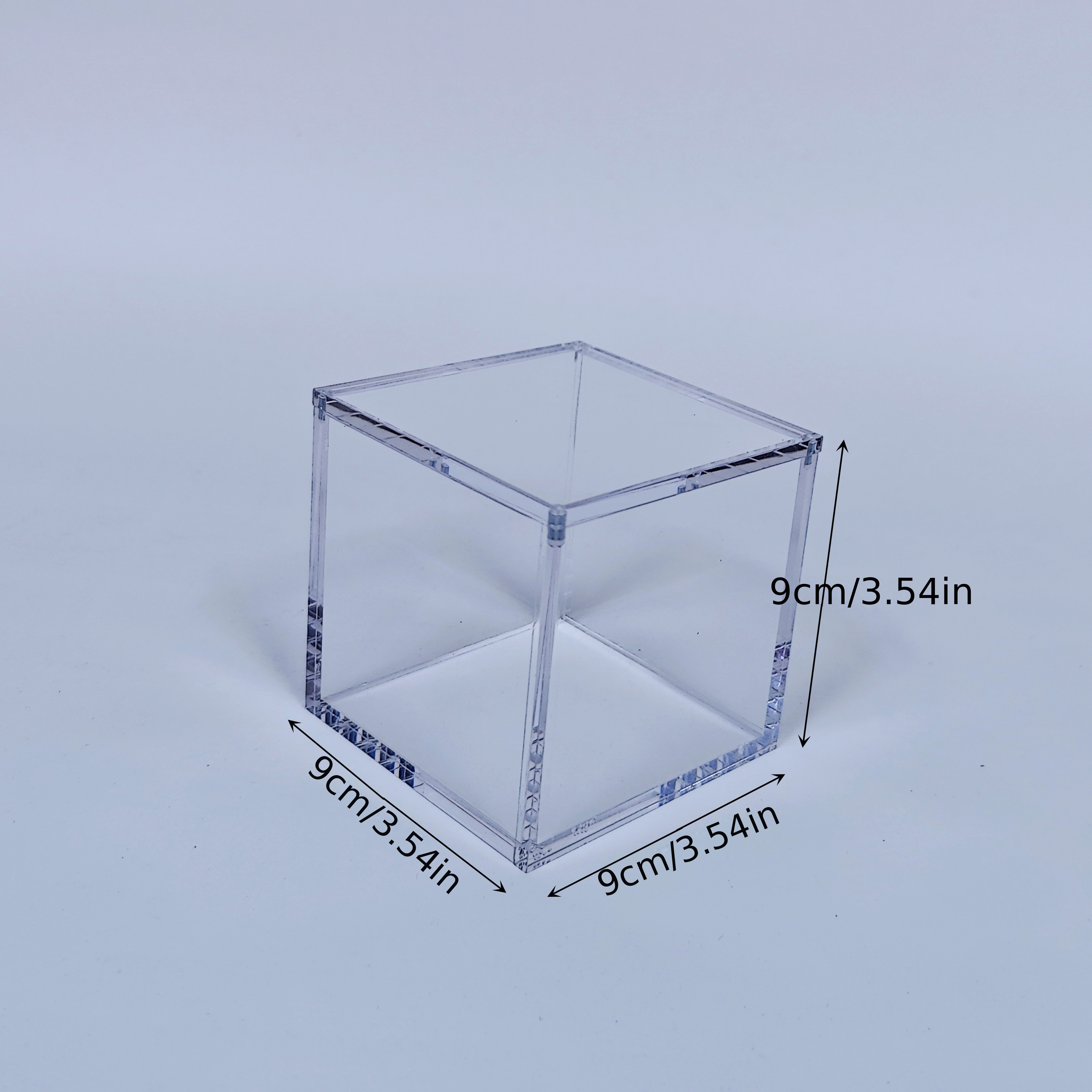 9-9-9cm Transparent Acrylic Jewelry Box, Jewelry Boxes