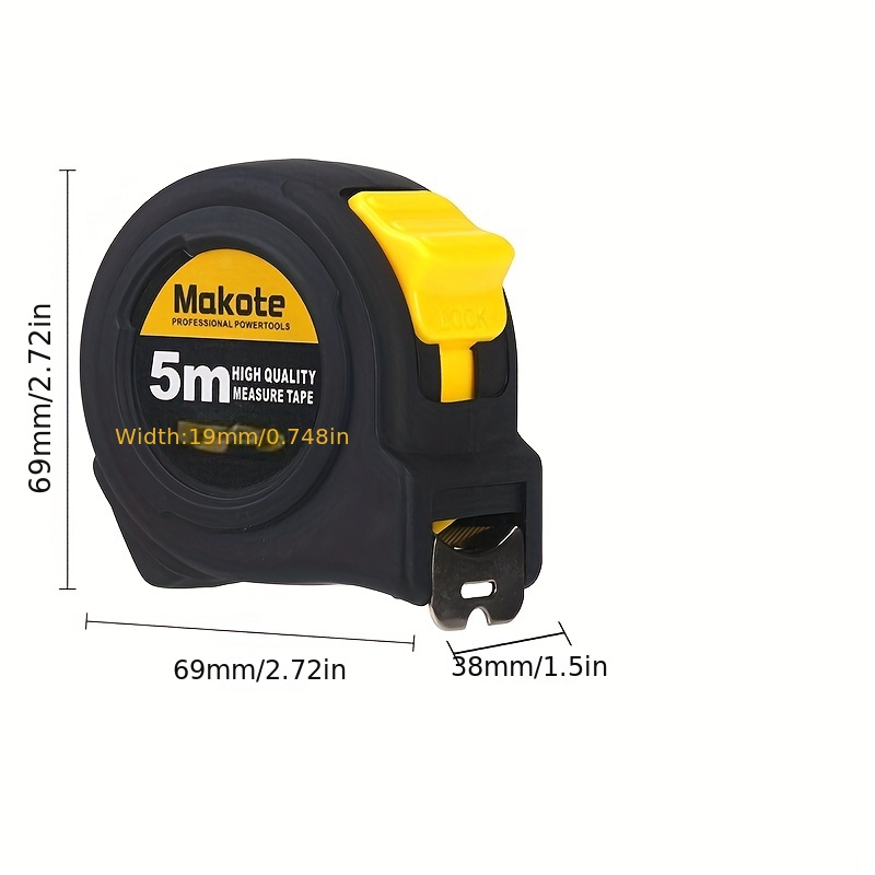 CINTA METRICA 5M ACERO INOXIDABLE