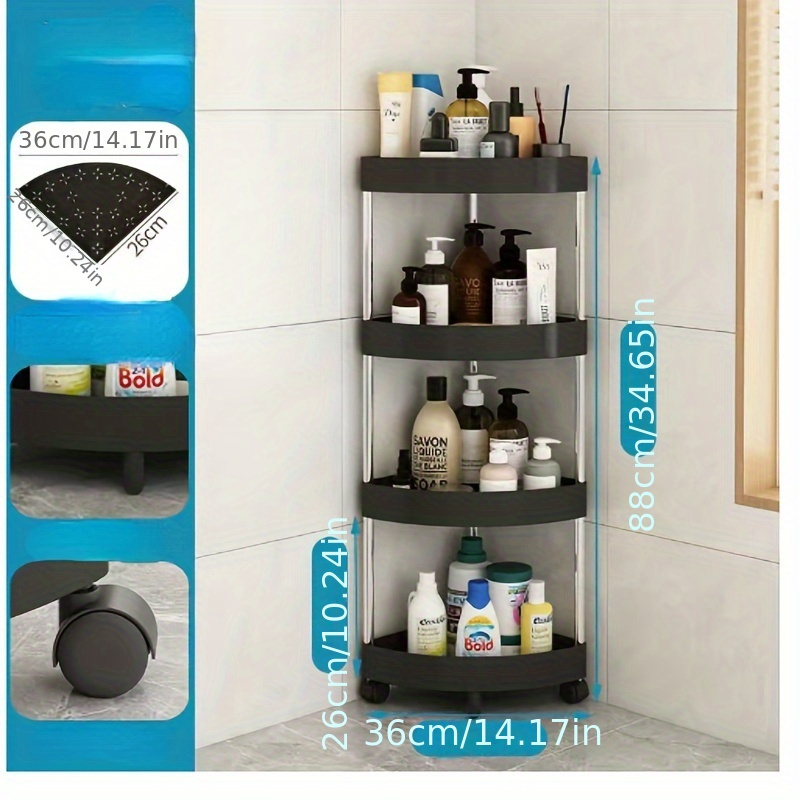 Triangle Corner Shelves Bathroom Storage Cabinet Kitchen Wall