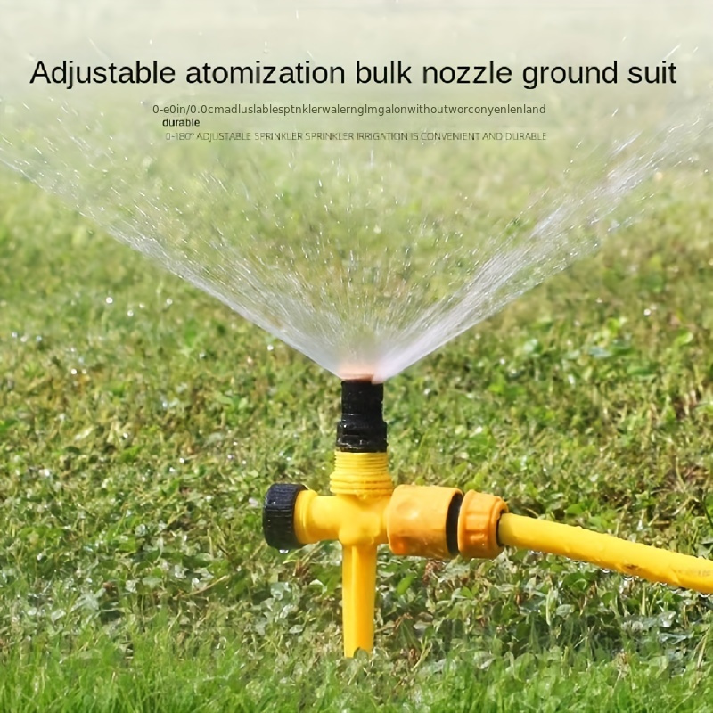 Impact Sprinkler Head Brass Pulsating Sprinkler Lawns Garden Adjustable 360  Degrees Watering Heavy Duty Sprinkler Head with Nozzles for Yard and Grass