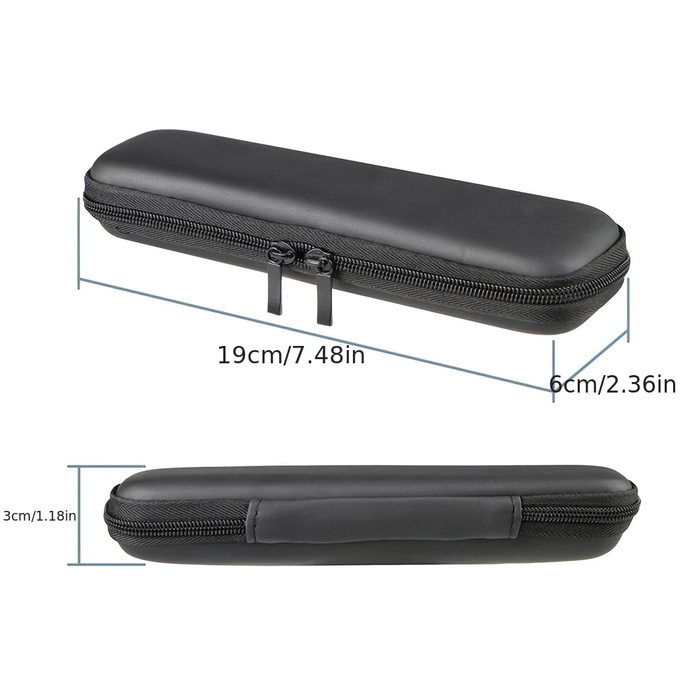 Set Of 2 Pencil Cases In Pencil Carrying Case For Fountain Pen, Ballpoint  Pen, Stylus Stylus, Touch Pen, Pencil, Usb Cable Etc, Quality Leather,  Black