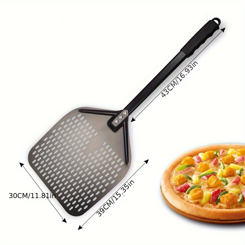 Pizza Peel Metal Pizza Turning Peel Round Aluminum Metal - Temu