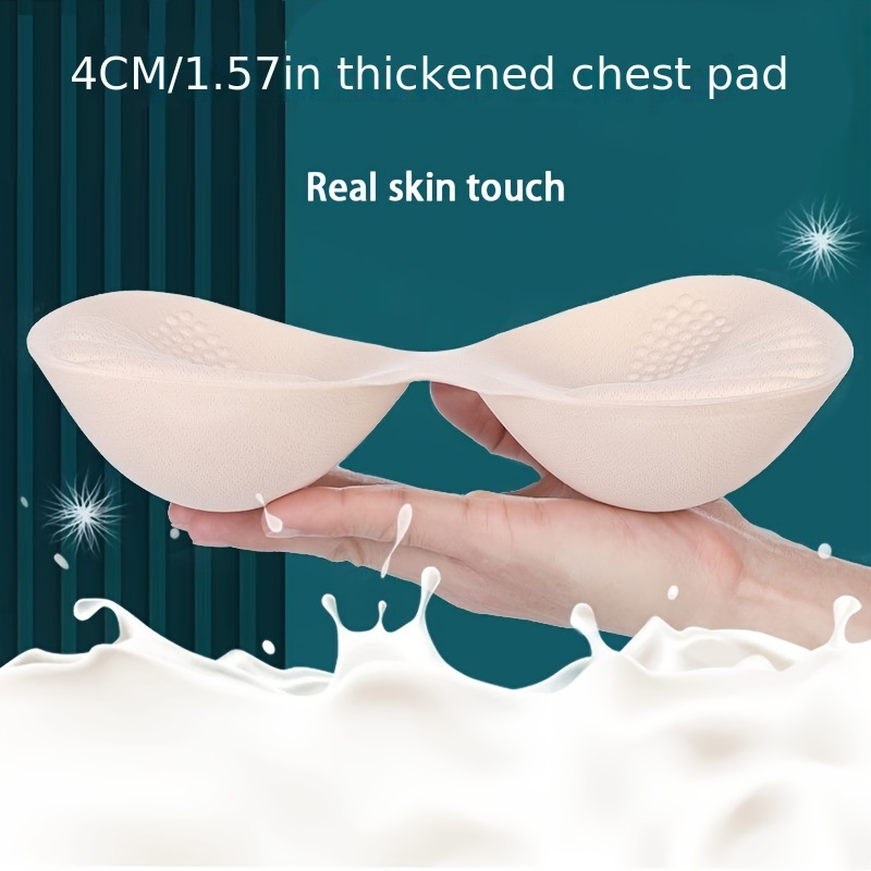 1 Pair Silicone Bra Inserts Pads Breathable Breast Enhancers Inserts for  Bikini