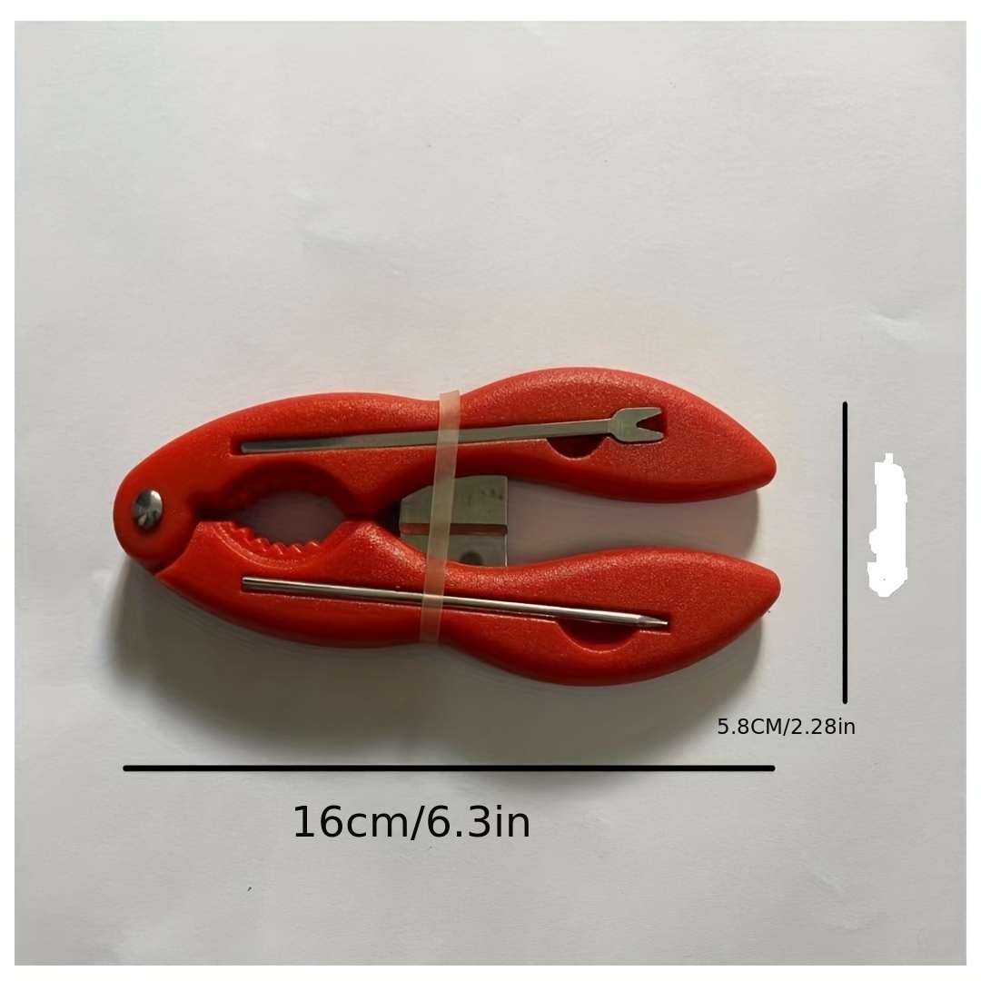 Crab Opener Tool Crab Cracker Seafood Tool Lobster Plastic Stainless Steel Crab Tools Crab Cake Tool Lobster Seafood Barbecue Parties Supplies Crayfi