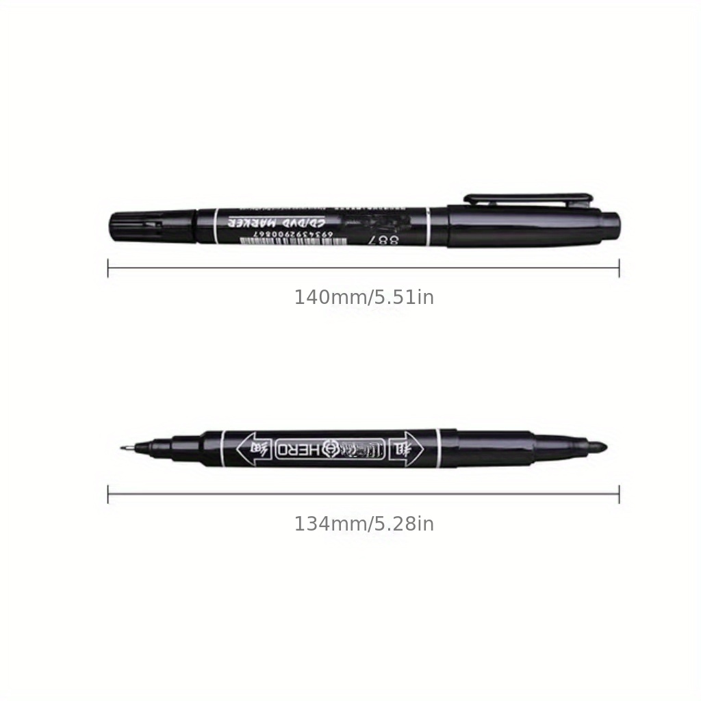 Double headed Marker Pen Water based Hook Line Pen 887 Oily - Temu
