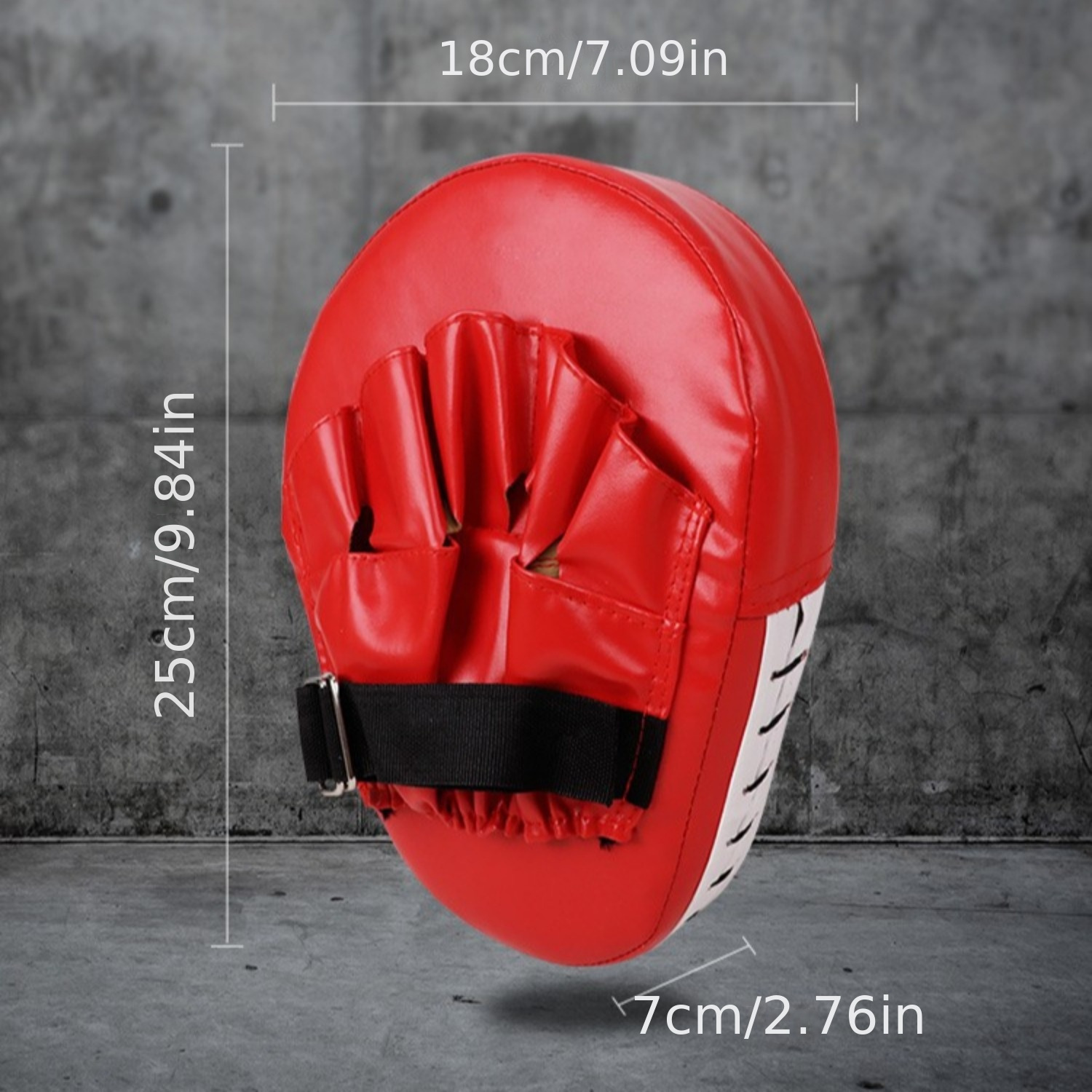  4pcs boxing pad set in red pu curved focus hand with gloves ideal for taekwondo karate muay arts training fit details 3