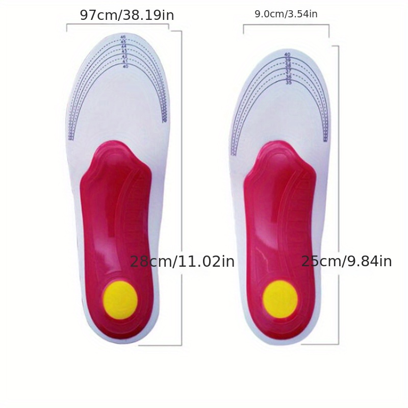1 pair wear-resistant and breathable, suitable for casual shoes and sports running insoles