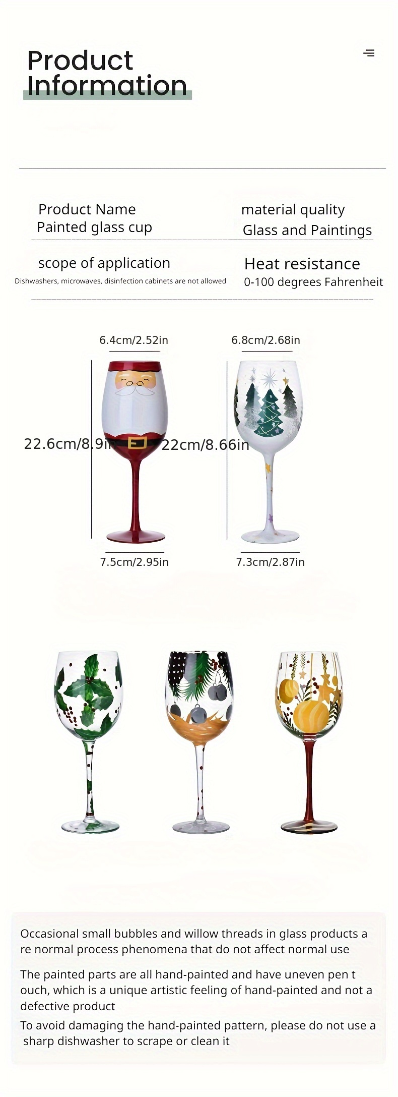 Christmas Print Wine Glass, Champagne Glass, Crystal Glass Goblet, For  Whisky, Cocktail, For Bar, Pub, Club, Restaurant And Home Use, Drinkware  Accessories, Xmas Decor - Temu