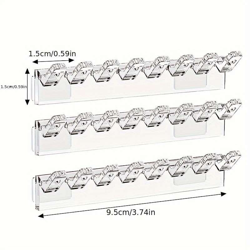 3pcs 8 hole jewelry organizer with wall mounted necklace bracelet and earring hooks anti   display rack   Product details 1