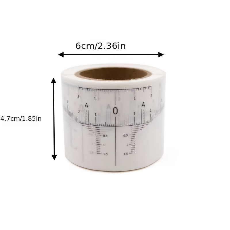 50 Pcs Eyebrow Ruler Sticker Microblading Guide