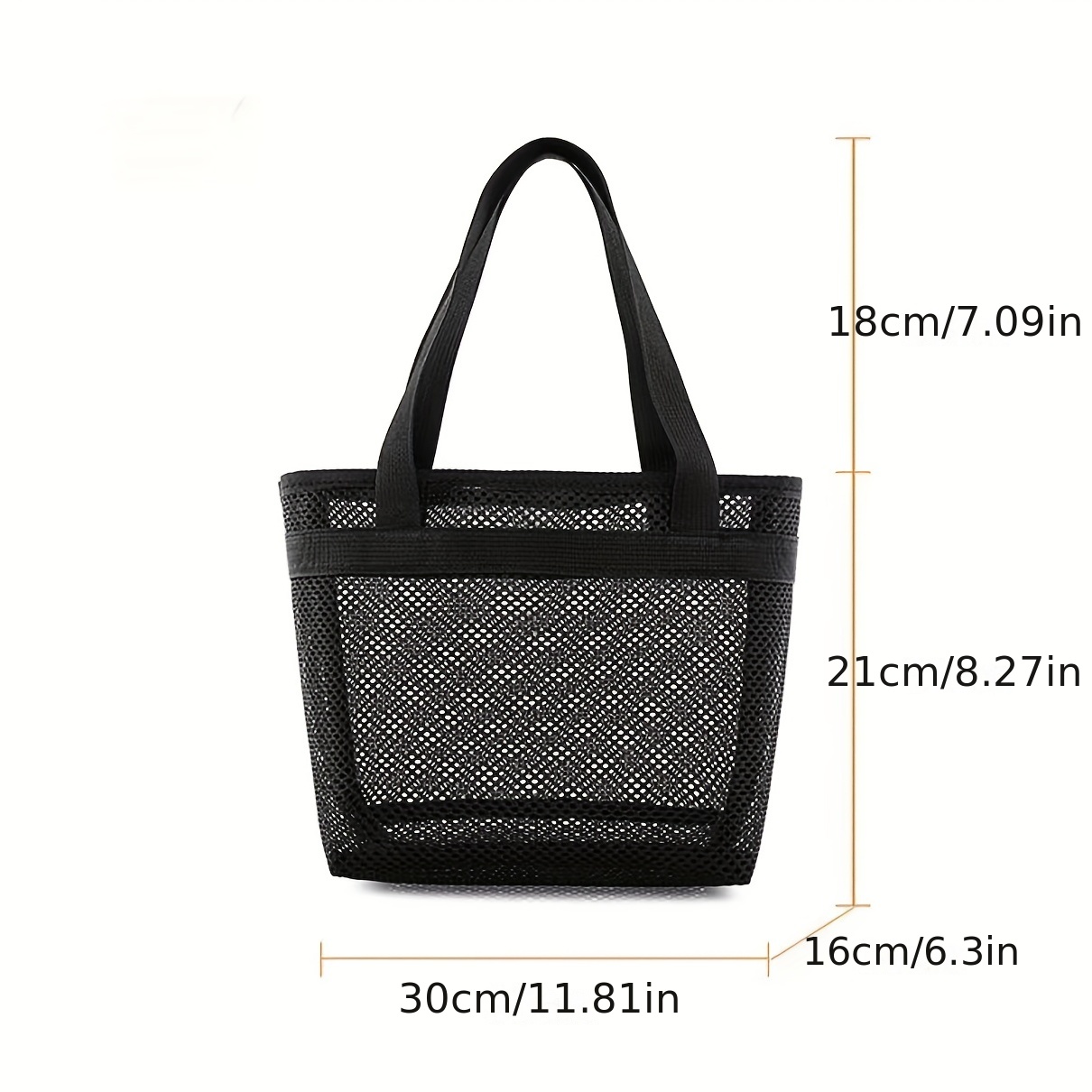 Portable Mesh Toiletry Bag Transparent Mesh Cosmetics Bag