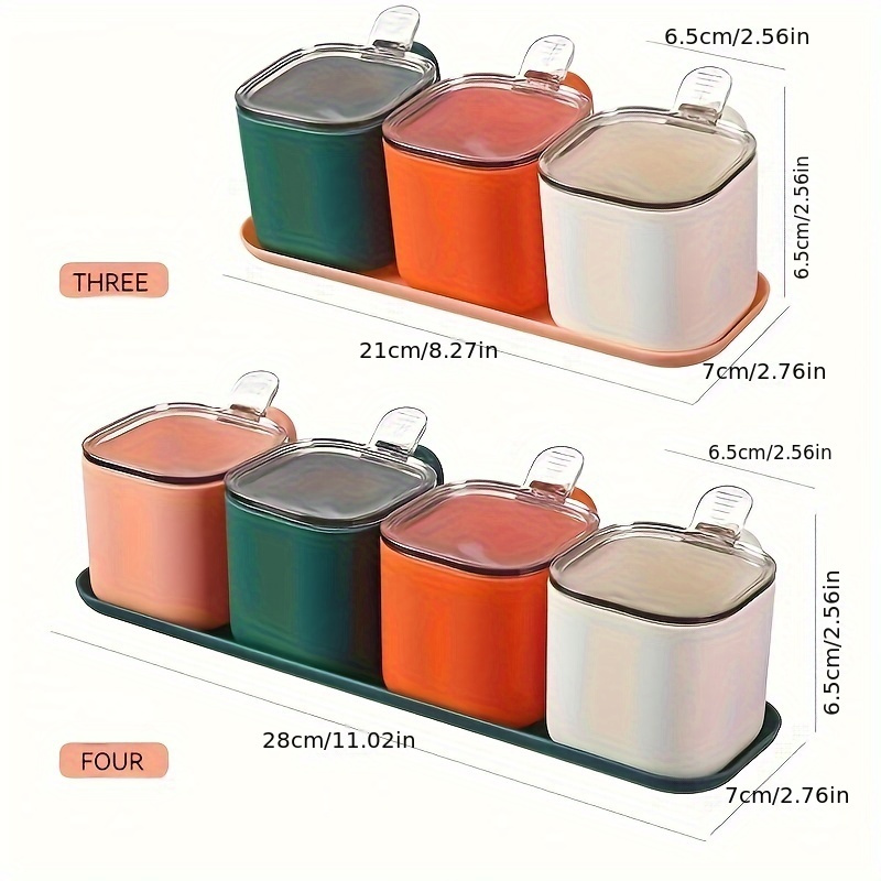 3/4 Unids/set Caja Condimentos Bote Especias Cocina - Temu Chile