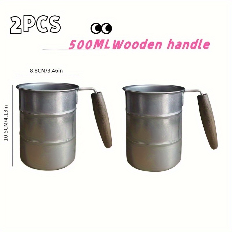 E-shop SUS304 Edelstahl Trinkbecher Kaffeetasse Vintage Industrie-Serie Outdoor Campingbecher, Essentieller Trinkbecher für Küche, Outdoor, Picknick –