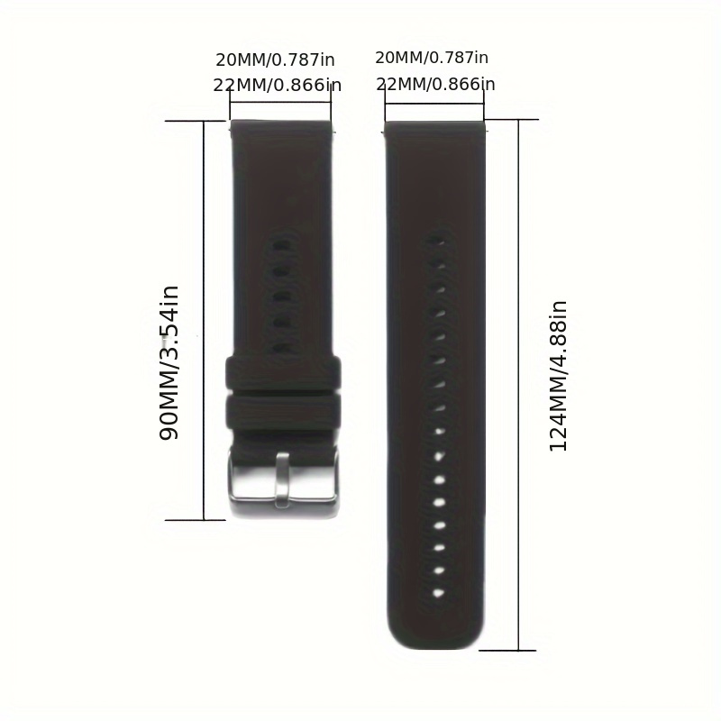 Bracelet de rechange en silicone pour montre intelligente pour