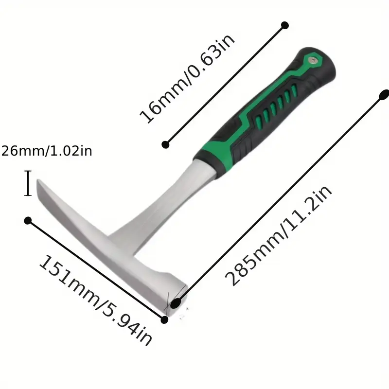 1pc geological exploration   of high carbon steel durable and sturdy with a comfortable handle suitable for industrial use rock climbing exploration and emergency   small hammer Product details 6