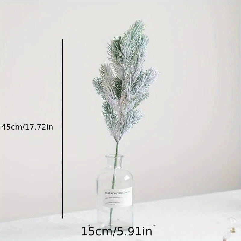 Cheap 30Pcs Artificial Pine Branches No Watering Reusable Realistic Faux  Plant for Christmas Home Decoration