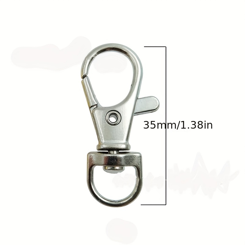 5pcs Swivel Lobster Car Key Ring Chain Keyring Keychain Clasp Clip Trigger  Buckle Snap Pendant Hook