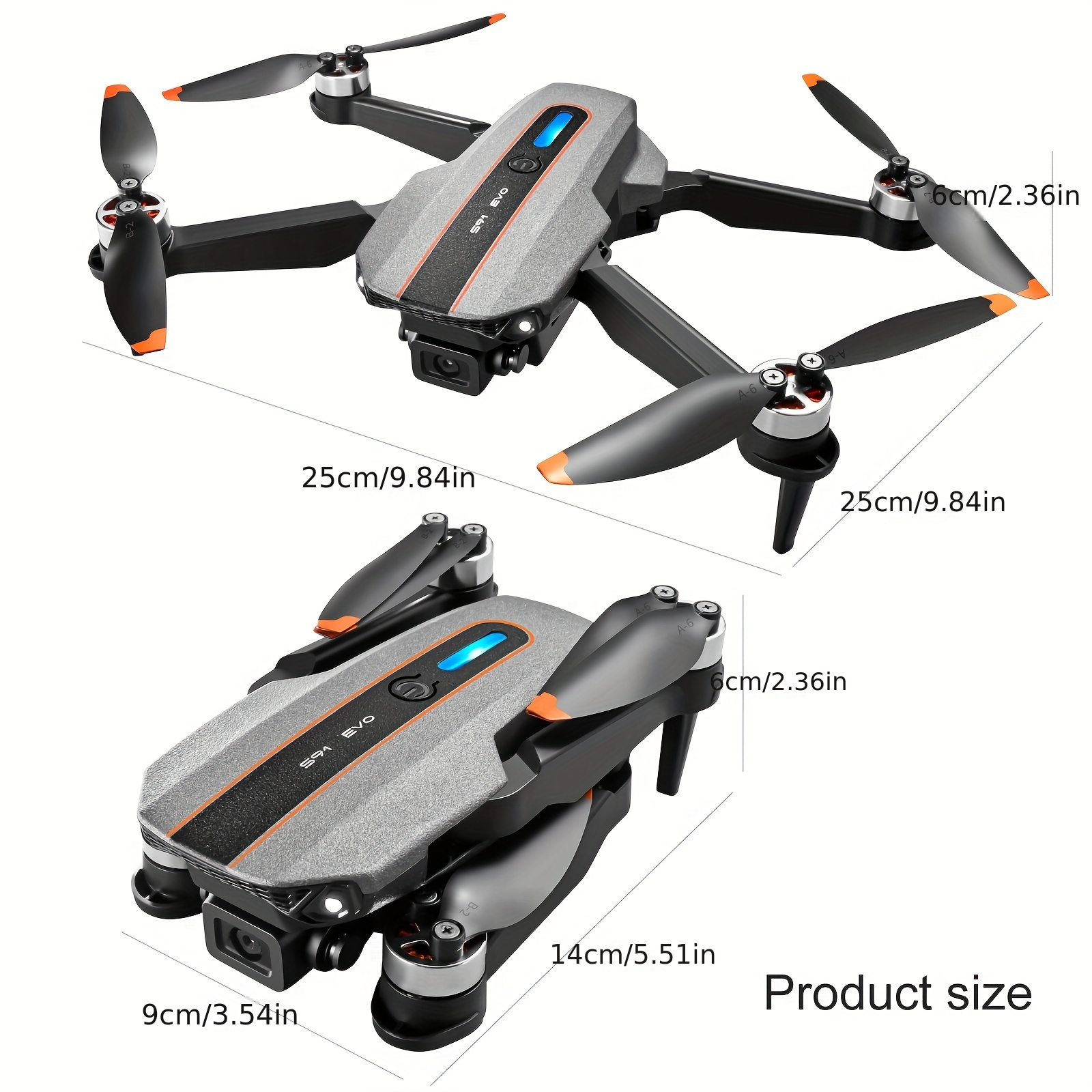 s91 remote remote control drone with hd dual camera adjustable headless mode track flying one key surround smart follow brushless motor drone self with optical flow positioning function details 18