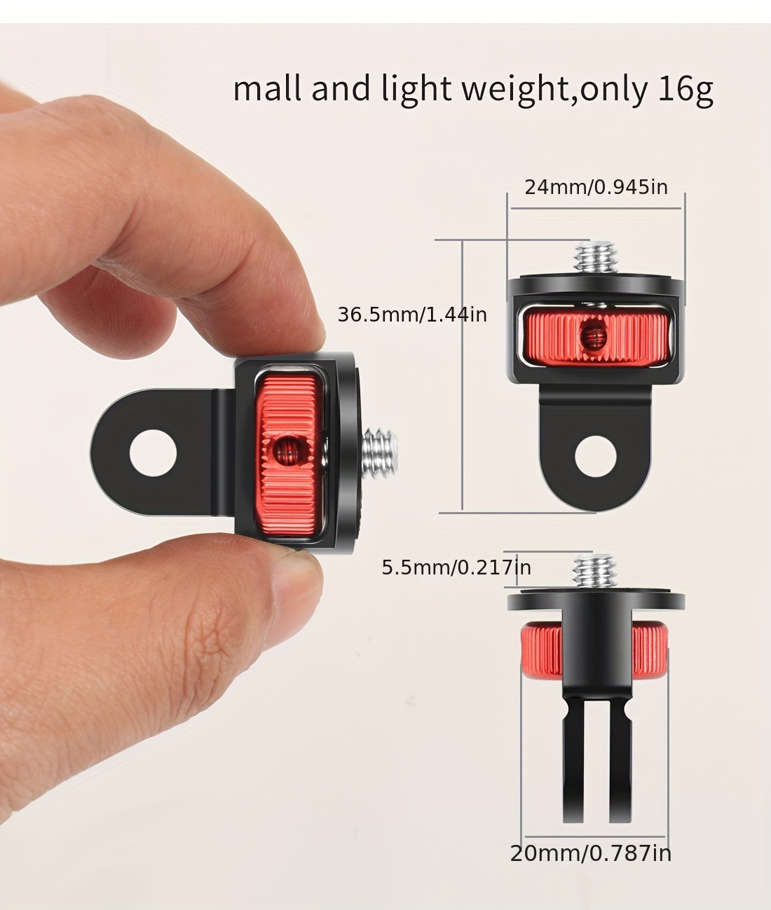 360 reinforced anti reverse cnc two card head   4 adjustable metal adapter Product details 9