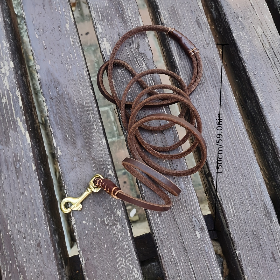 Elegant Lightweight Small Dog Leash with Copper Hook